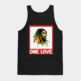 One Love Rastafari Rasta Reggae Tank Top